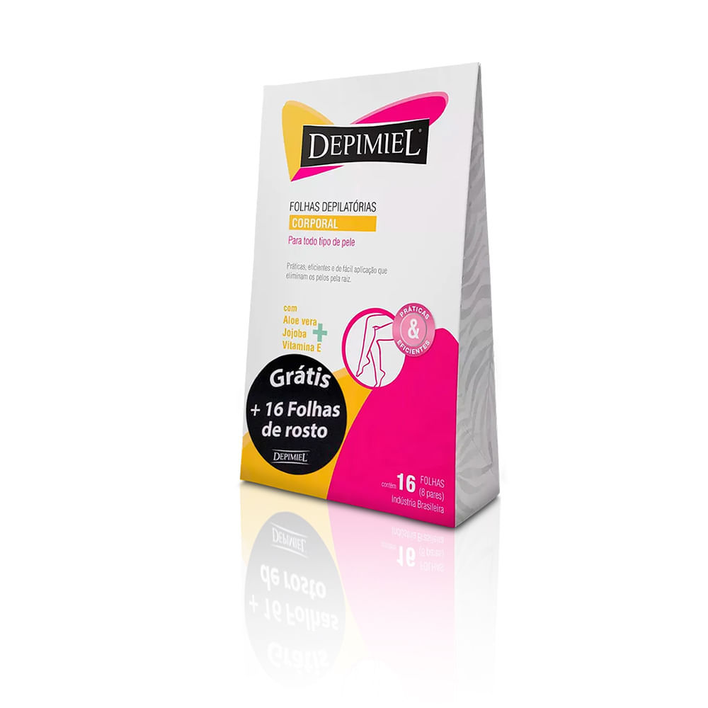Folhas Depilatórias Depimiel Corporal com 16 Unidades em Oferta na Shopee