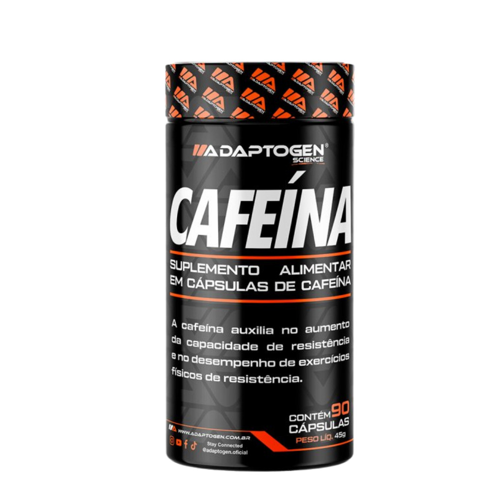 Suplemento de Cafeína 210mg Pote 90 Cápsulas Adaptogen Science