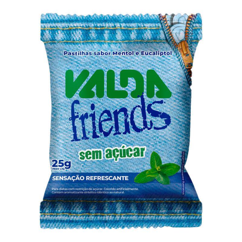 Pastilhas Valda Friends Sem Açúcar Sabor Mentol e Eucaliptol 25g em Oferta na Shopee
