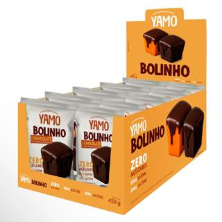 Kit 10 snack bolinho de chocolate com cobertura de chocolate yamo zero açucar lactose topway 40g em Oferta na Shopee