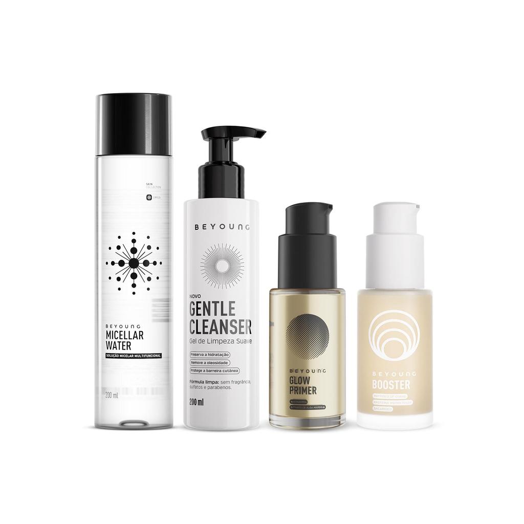 Kit Clássicos Beyoung Skincare e Make Dourado 4 Produtos em Oferta na Shopee