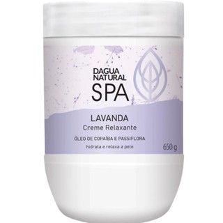 D’água Natural SPA - Creme Massagem Relaxante Pele Macia Lavanda Super Hidratante 650G em Oferta na Shopee