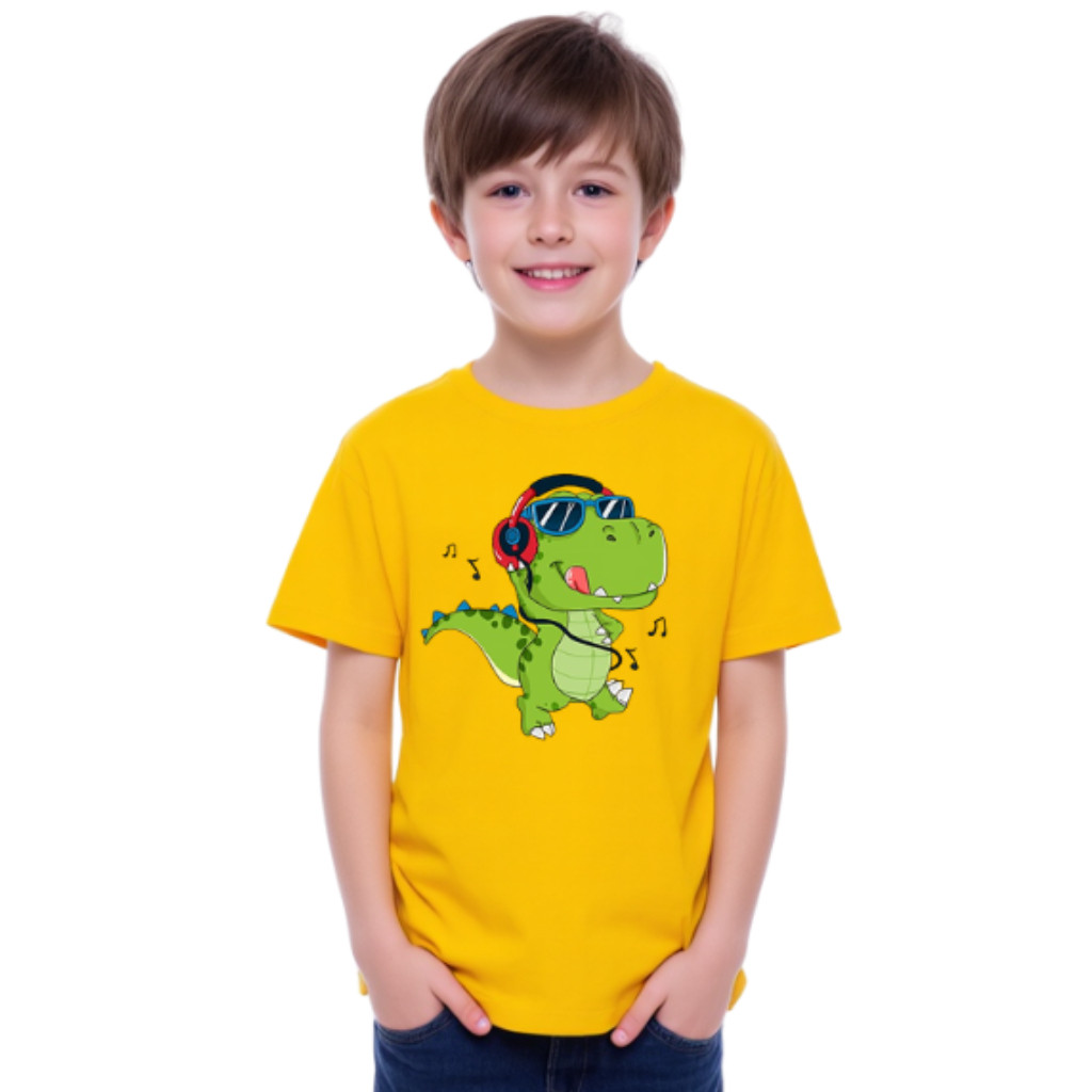 Camisa Camiseta Algodão masculina  infantil desenho Dinossauro envio imediato 100% algodão T-shirt Premium Postagem Rapi
