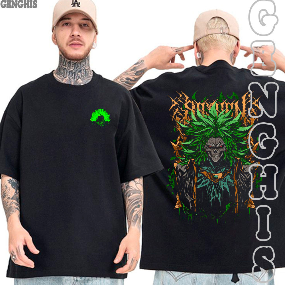Camisa Broly Dragon Ball Z Saiyajin Supremo Anime Camiseta Dragon Ball Super Broly Basica Oversized