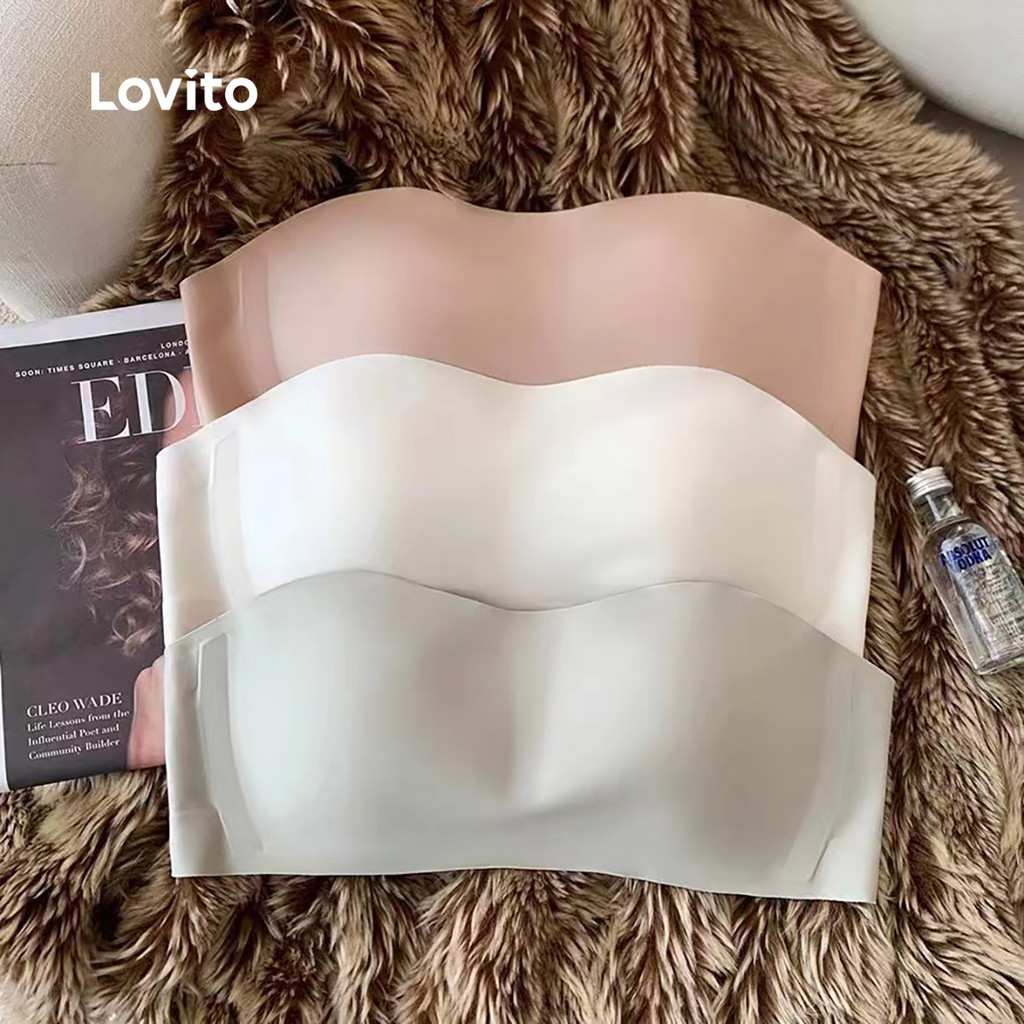 Lovito Bracadeira Sem Costura Antissagging para Todas As Estações para mulheres LCS25A178 em Oferta na Shopee
