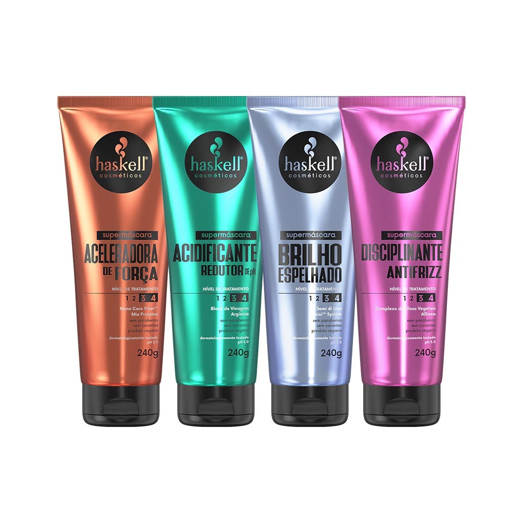 Kit Supermáscaras Haskell | Tratamento Capilar Completo