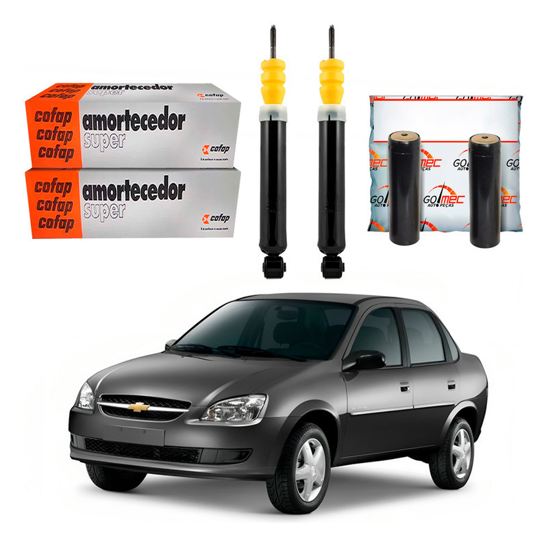 Kit Amortecedor Traseiro, Corsa Classic 1.0 2011 A 2018 em Oferta na Shopee