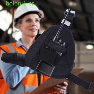 Bolsa Para Walkie Talkie BOLONI , Crossbody Ajustável , Pacote De Arnês De Peito De Rádio Interfone De Equipamento De Co em Oferta na Shopee