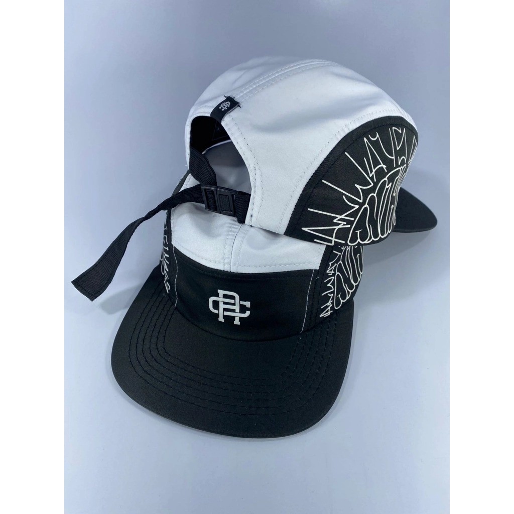 Boné Five Panel Anth Co Original Draw Branco E Preto
