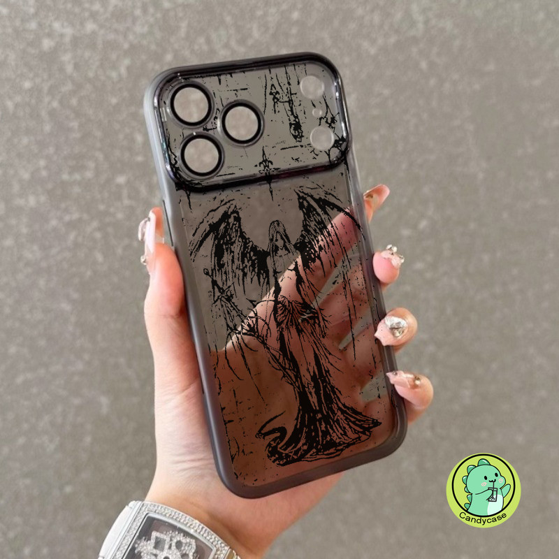 Capa De Telefone Vintage Gótica Anjo Escuro Para Realme 15 15T 14 14T 14X 13 12 11 10 Pro Plus Lite 12X 11X + 5G 4G Fofa