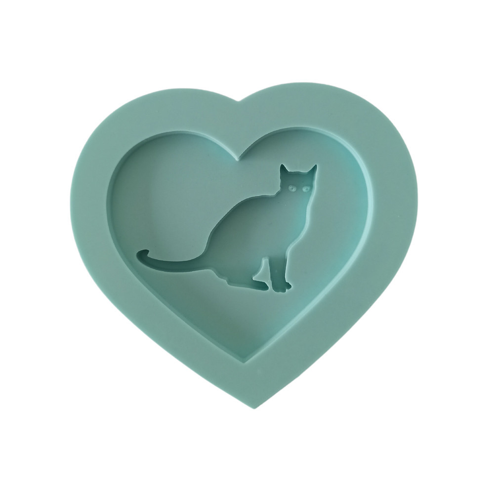 Molde De Silicone Para Resina Gato Love 3 - Cavidade em Oferta na Shopee