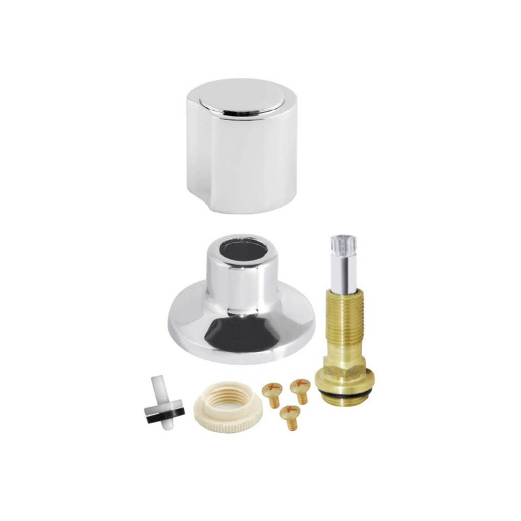 Acabamento Registro Banheiro C-40 ABS Padrao Deca 1/2 3/4 1'' + Reparo Cabeçote Registro Pressão