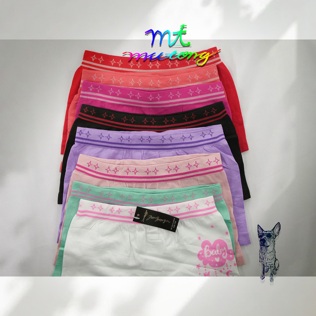 Kit 3-10 Calcinhas Boxer Infantil Adolescente Juvenil Feminina Leve e Confortável dia a dia/1177
