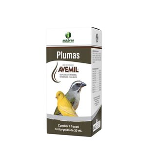 Avemil Plumas 20ml Suplemento Vitamínico  Pássaros e Aves