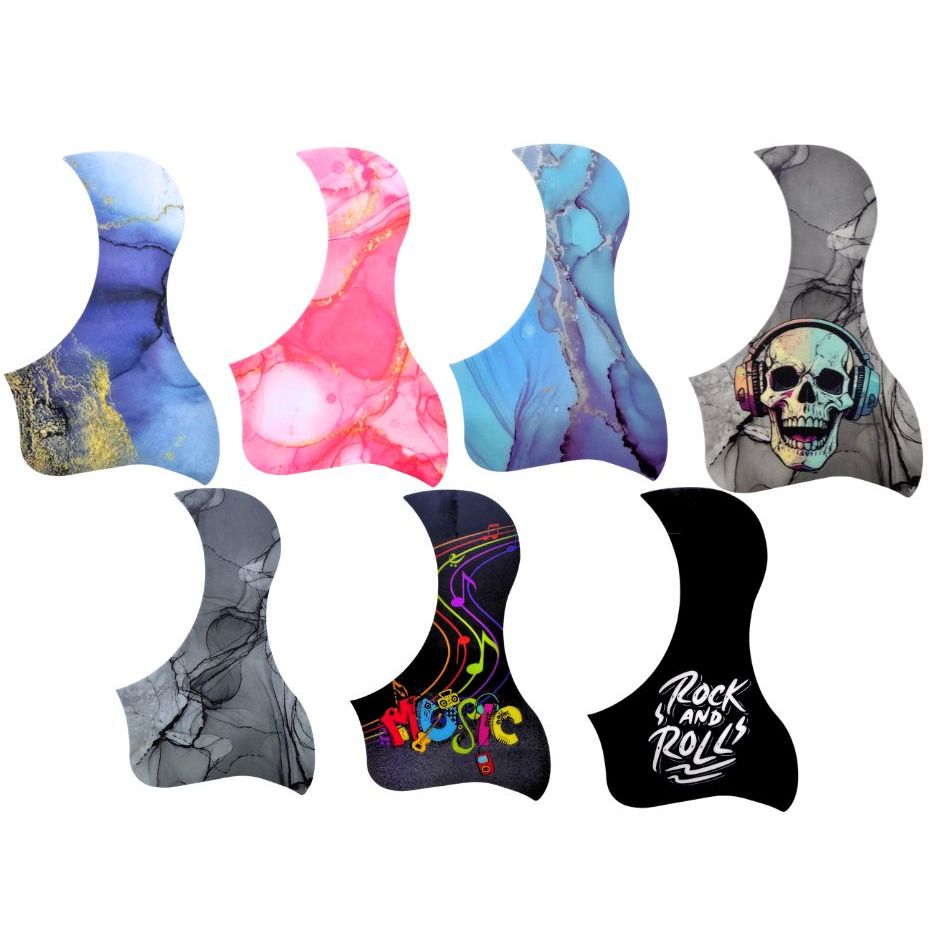 Escudo Adesivo Violão Folk Jumbo Estampas Variadas Boca Redonda