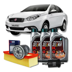 Kit Revisao Fiat Grand Siena 1.4 Flex Selenia K 15w40