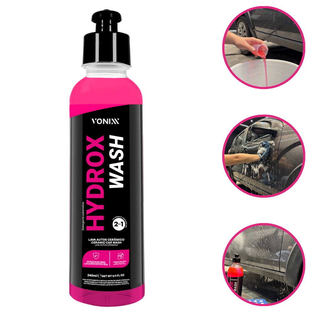 Hydrox Wash Vonixx Shampoo Lava Auto Automotivo Com Proteção 240ml em Oferta na Shopee