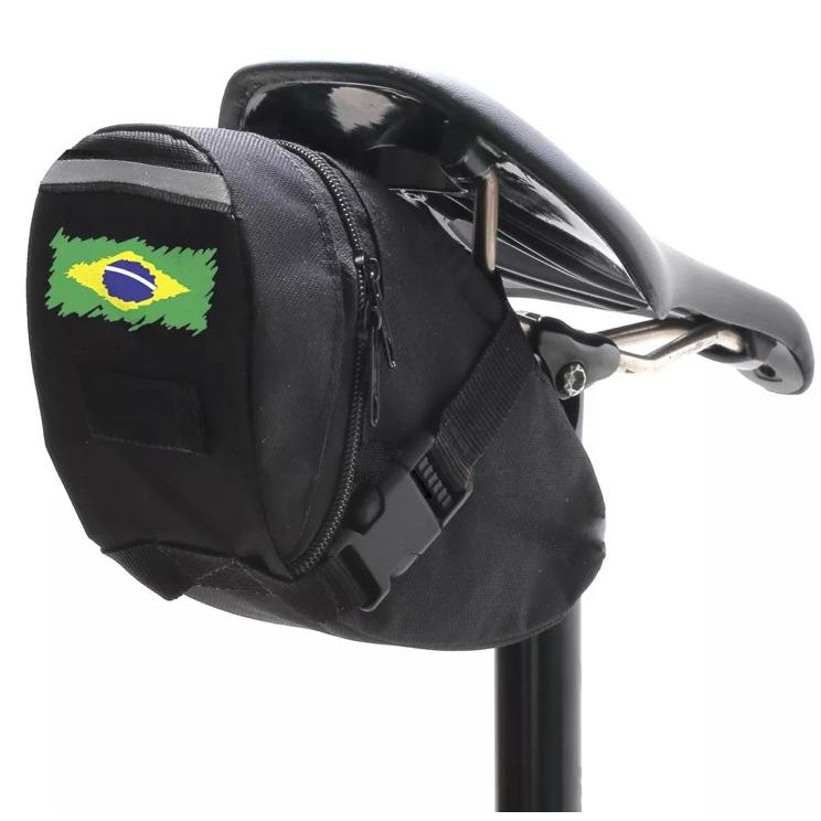 Bolsa de Selim Grande Para Bicicleta Para Transportar KIT de Ferramenta,  Chave, Câmara de Ar, Cel