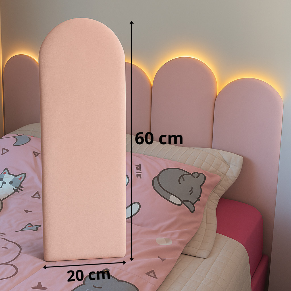 Cabeceira Modular Estofada Para Cama Box Casal Queen King 60x20 Retângular Nuvem - ENVIO RÁPIDO