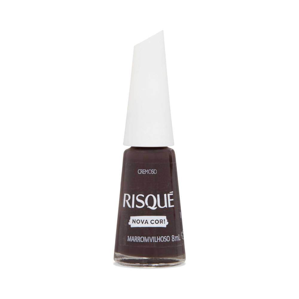 Esmalte Risqué Cremoso Nova Cor Marromvilhoso em Oferta na Shopee