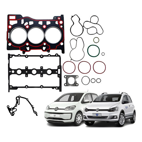 Jogo Junta Motor Cabecote Vw Fox | Up | Voyage 1.0 12v 3 cilindros