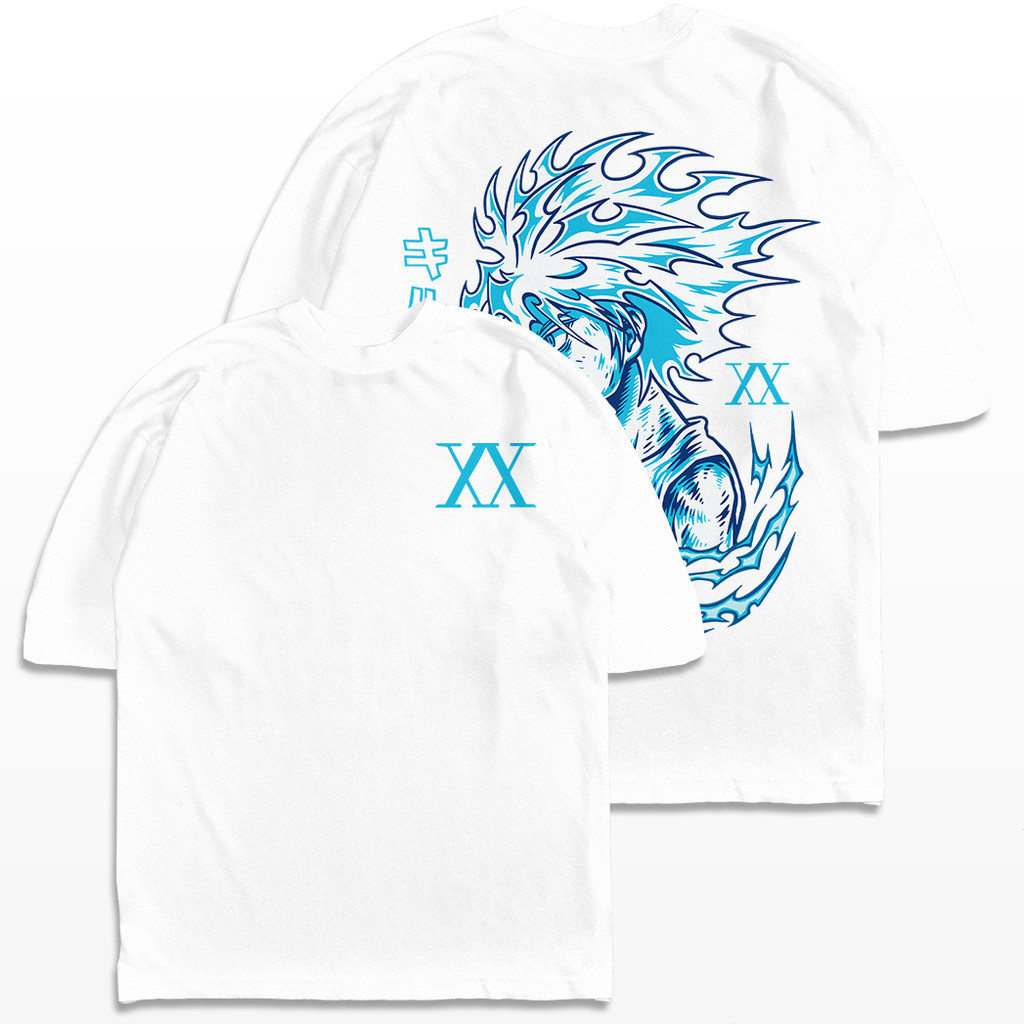 [Camiseta Premium em Algodão Puro]SISI Camiseta Oversized Killua Godspeed Hunter x Hunter Streetwear Harajuku Aesthetic