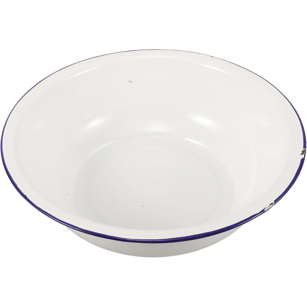 Bacia Esmaltada, Bacia para Banho de Pés de 30 cm para Imersão dos Pés, Bacia de Metal para Imersão dos Pés, Balde para 