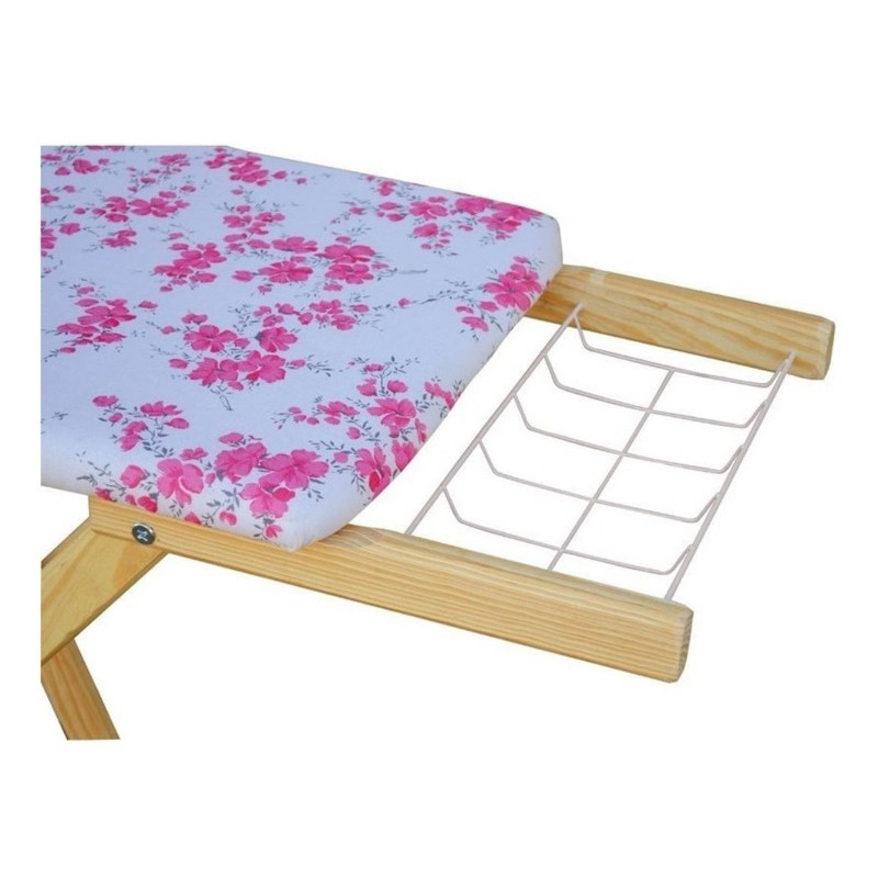 Tábua De Passar Roupa Madeira Com Pés Dobráveis com Borracha  Estampa Colorida