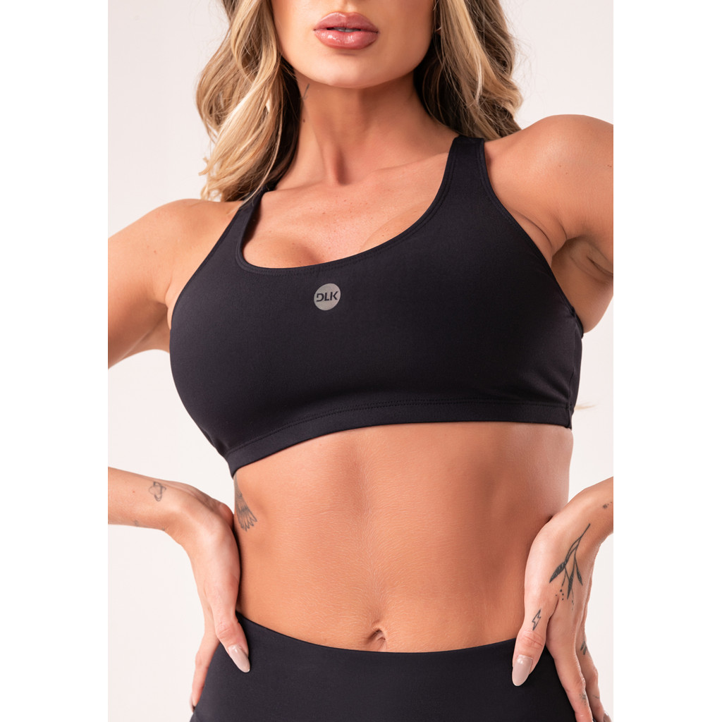 TOP FITNESS FEMININO COM BOJO E ALÇAS REGULÁVEIS OASIS DLK