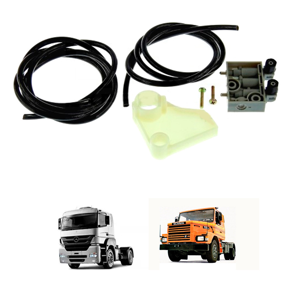 Kit Valvula Reguladora Banco Mb 1938 S Ls1634 Para Scania T1 - Branco