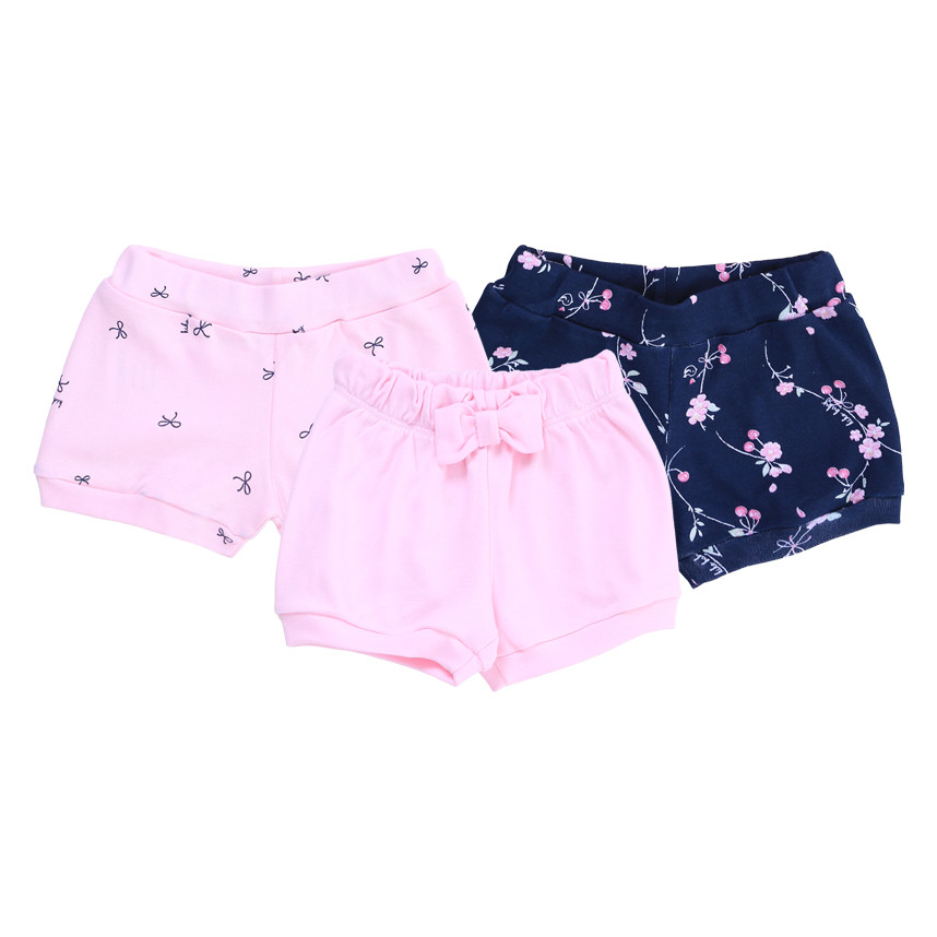 Kit Short Bebê Kiko Baby Estampa Floral e Lacinho 3 Peças em Oferta na Shopee