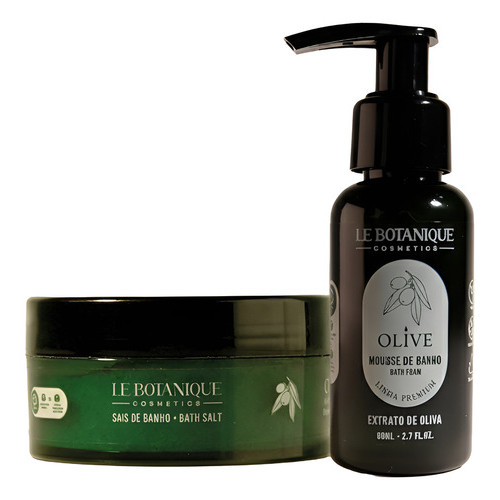 Kit Mousse E Sais De Banho Vegano Lebotanique Olive Luxo Spa Oliva Luxo em Oferta na Shopee