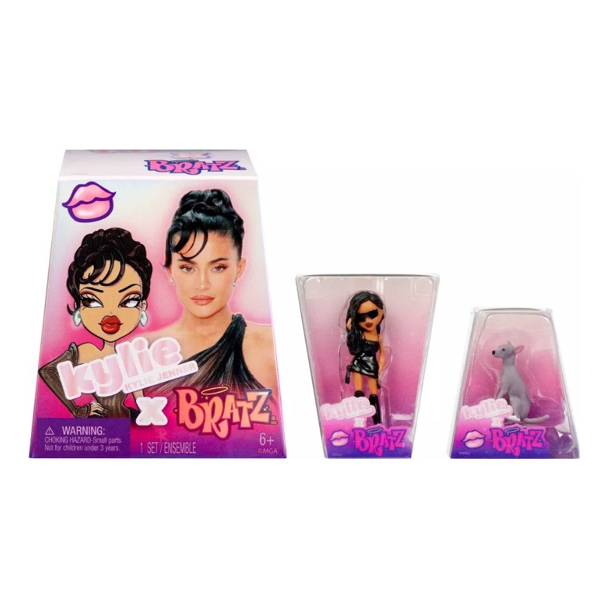 Bratz x Kylie Jenner ? 2 Mini Figuras Colecionáveis com Caixa Expositora