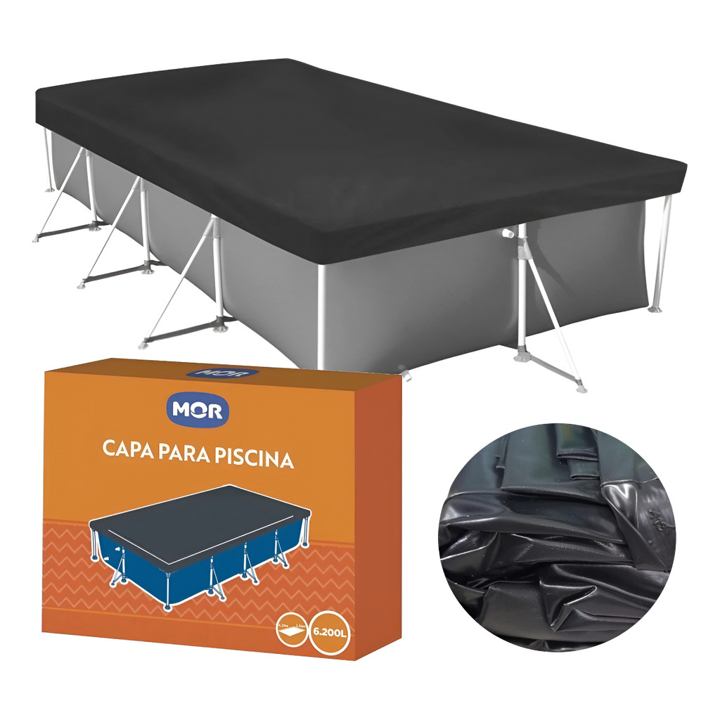 Capa Proteção Piscina 6200 Litros Premium Retangular Mor em Oferta na Shopee