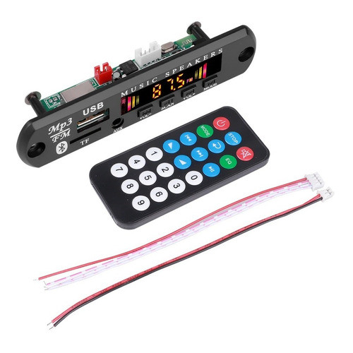 Placa MP3 Decodificadora para Amplificador e modulo com Bluetooth USB P2 SD FM