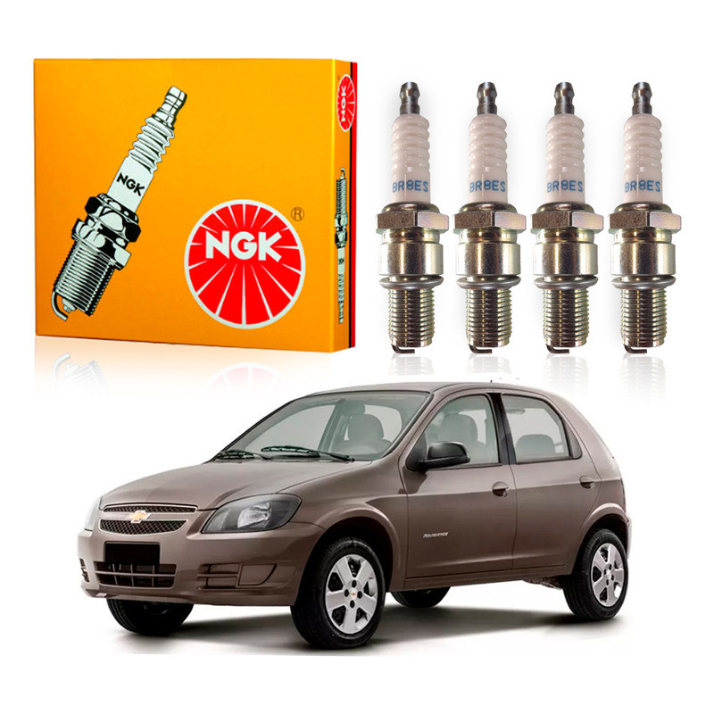 Jogo Velas Ngk Celta 1.0 Vhce Flex 2013 A 2016 em Oferta na Shopee
