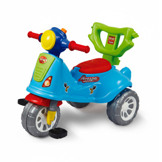 Triciclo Avespa Colorido Passeio e Pedal 2 em 1 Maral em Oferta na Shopee