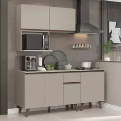 Armário De Cozinha Compacta 180 Cm Crema Nice Madesa 02
