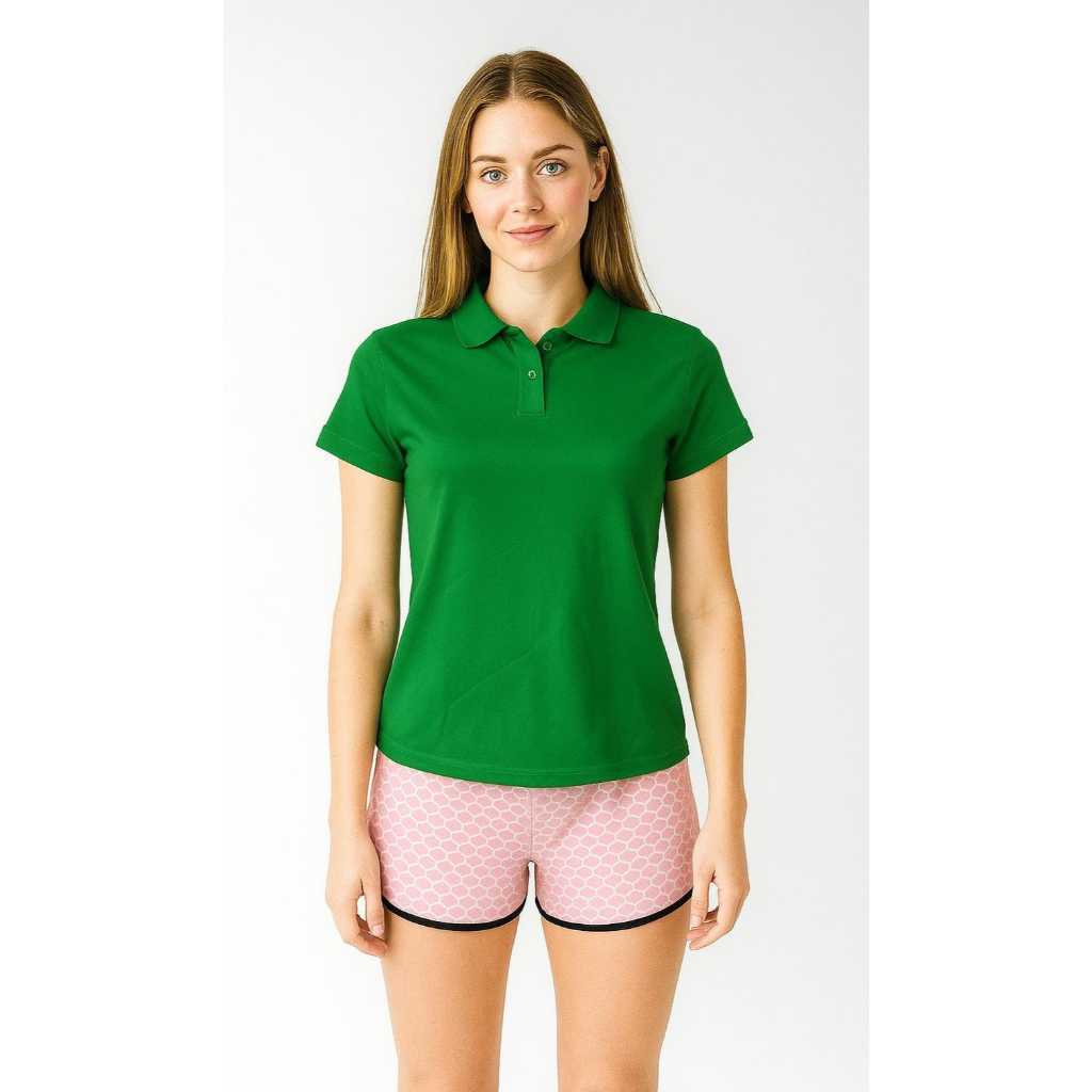 Camisa Feminina Gola Polo-Piquet Lisa Sem Bolso em Oferta na Shopee