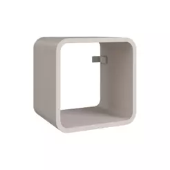Prateleira Suspensa Nicho Simples Linha Curve CV008BDBD 30cm Bege Dunas - Completa Móveis