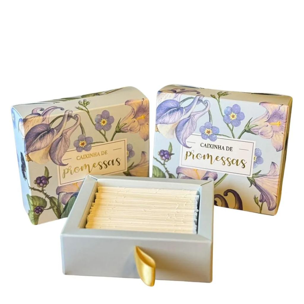 Caixinha de promessas | Flores Azul