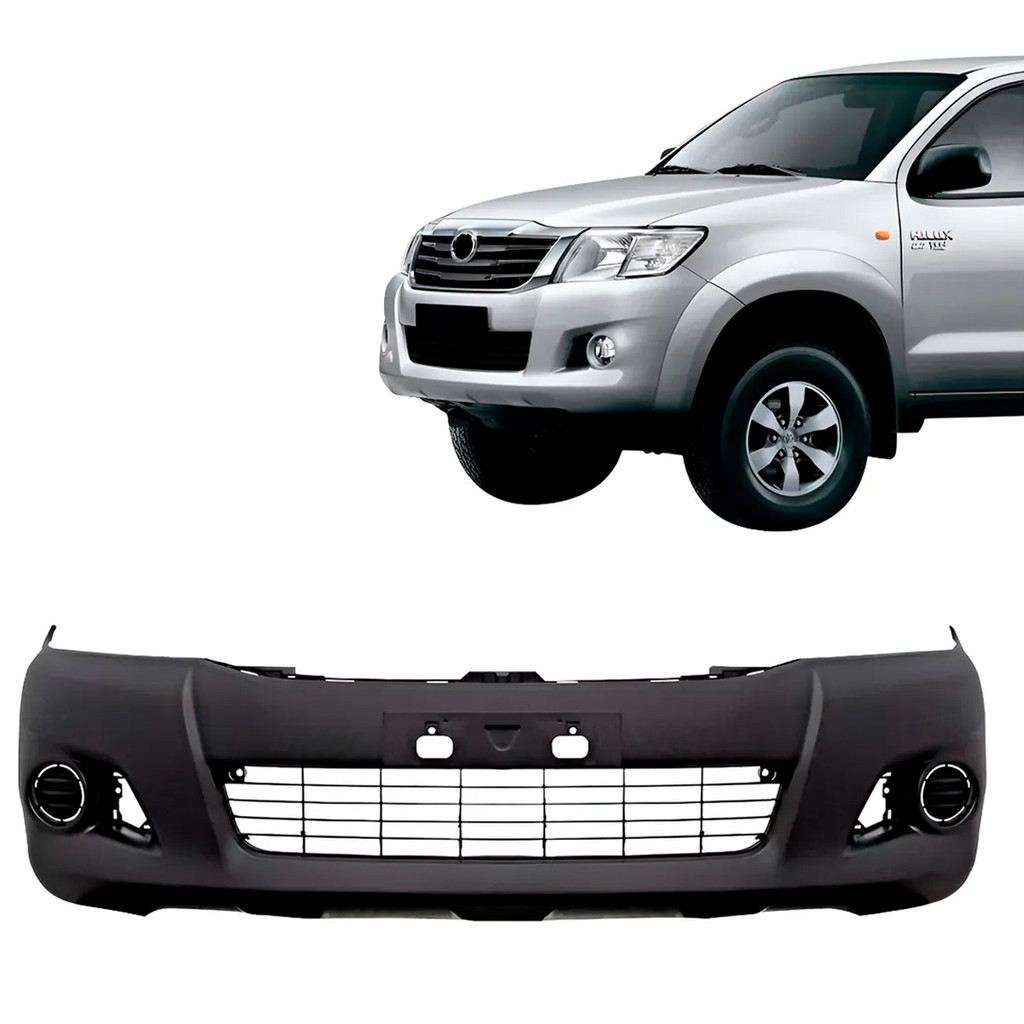 Parachoque Dianteiro Hilux 2012 2013 2014 2015 Com Moldura Sem Furo Milha em Oferta na Shopee
