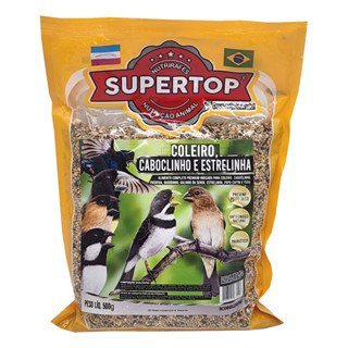Ração Supertop Coleiro Caboclinho E Estrelinha 500g em Oferta na Shopee