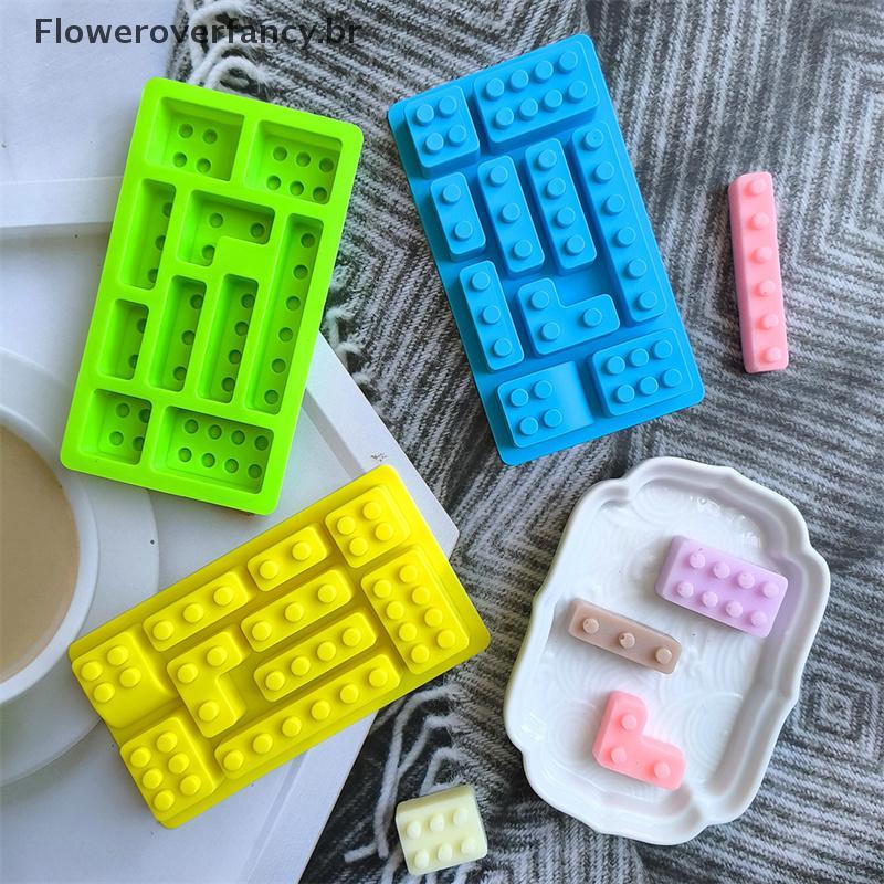 FFBR 10 Bloco De Silicone Treliça De Gelo Molde Criativo Bolo DIY Doces Biscoito Cozimento De Chocolate Quente