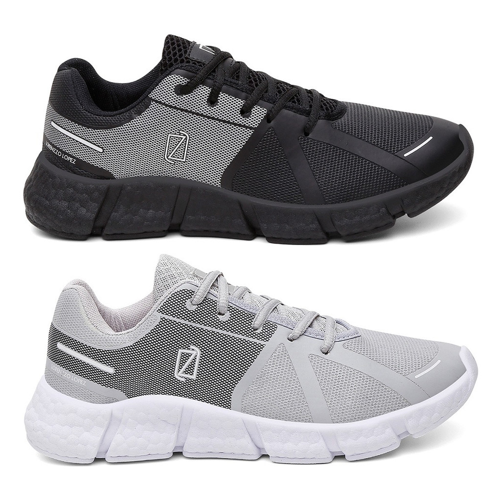 Kit 2 Pares De Tênis Esportivo