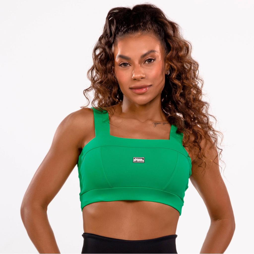 Top Dnnc 98 Verde Hortelã Poliamida Com Bojo