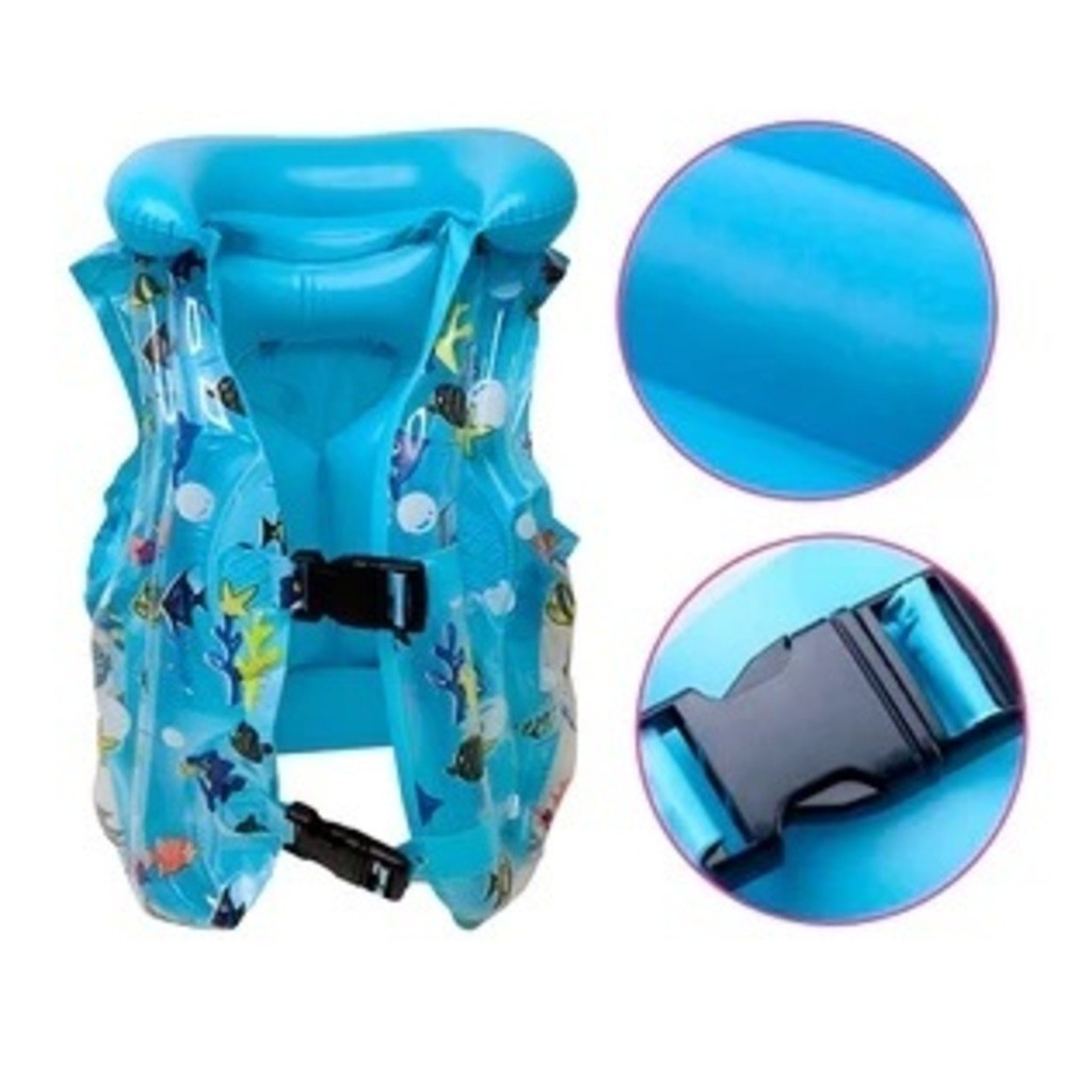 Detalhes do Colete Inflável Boia para Piscina para Criança e Bebê Unissex P M G QingTian Shop