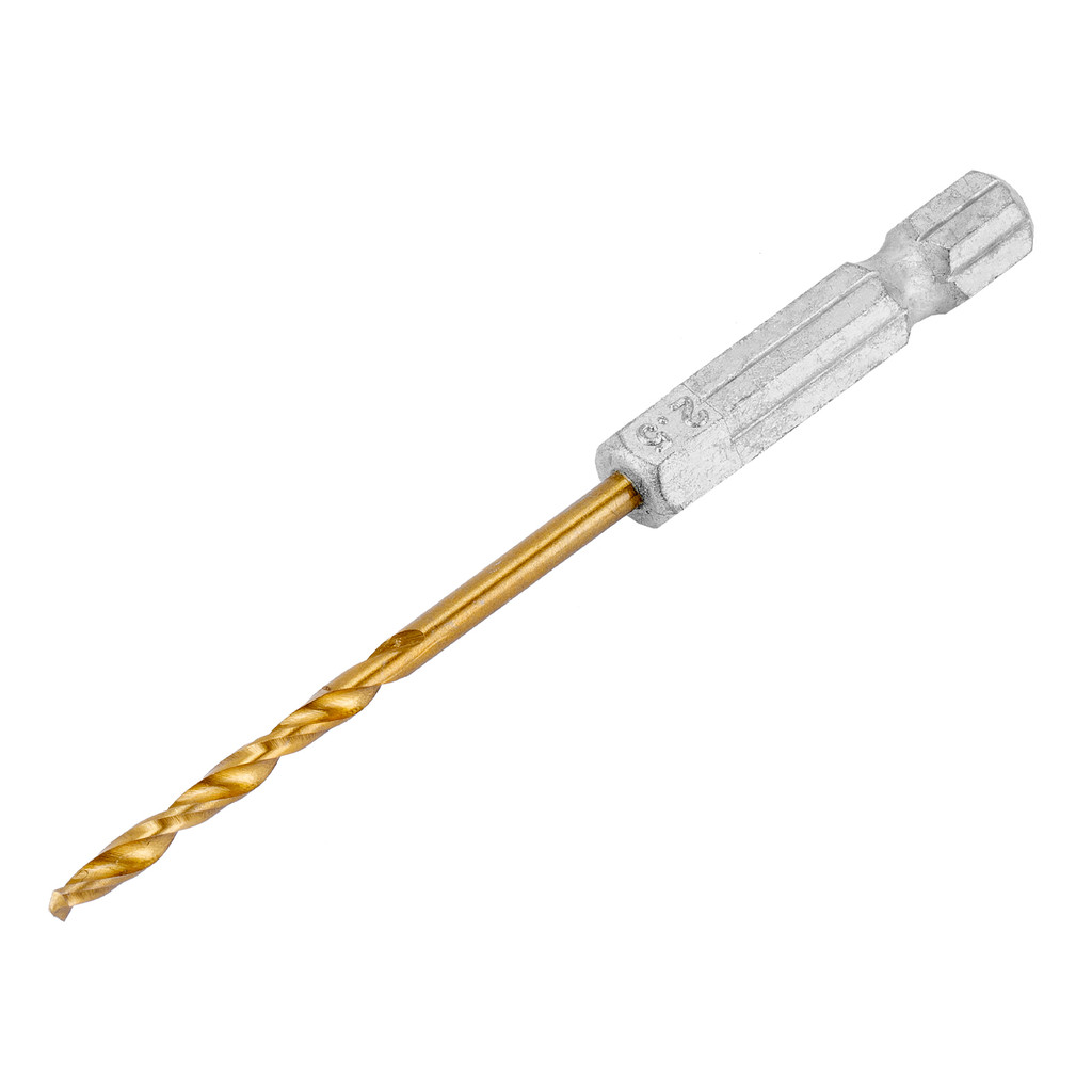 BROCA ACO RAPIDO PROFISSIONAL, NITRETO DE TITANIO, PARA METAL, 2,5MM, HASTE SEXTAVADA, 1PC // MTX