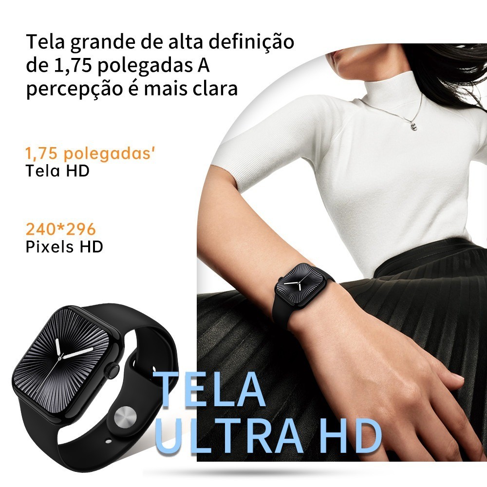SmartWatch WL22-mini(38mm) 7 Pulseiras relógio digital feminina inteligente series 12 GPS Esportes · foto 2