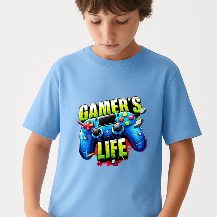 Linda Camiseta T-shirt Juvenil Masculina Gamer Pronta Entrega Malha Confortável 10 a 16 Anos 30.1 Unissex Envio Imediato